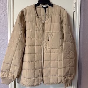 NWT Rains Tan Liner Jacket - Size XL